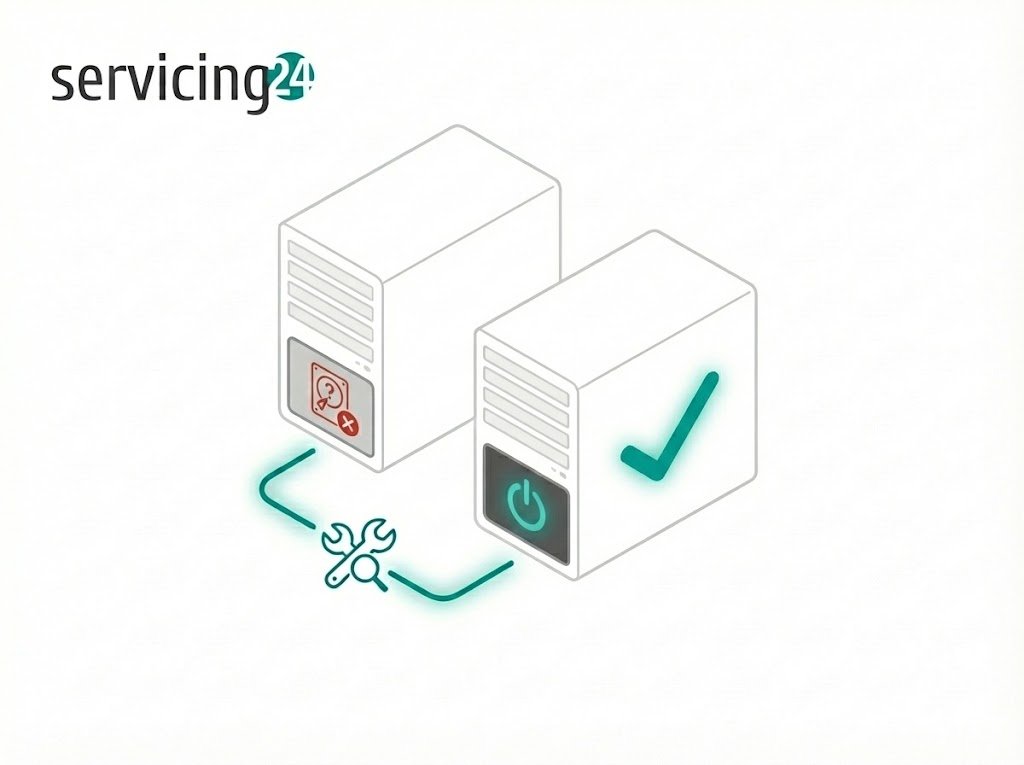 Server Startup Failure Diagnosis & Recovery Service(No Bootable Device Found / Server Stuck at POST)